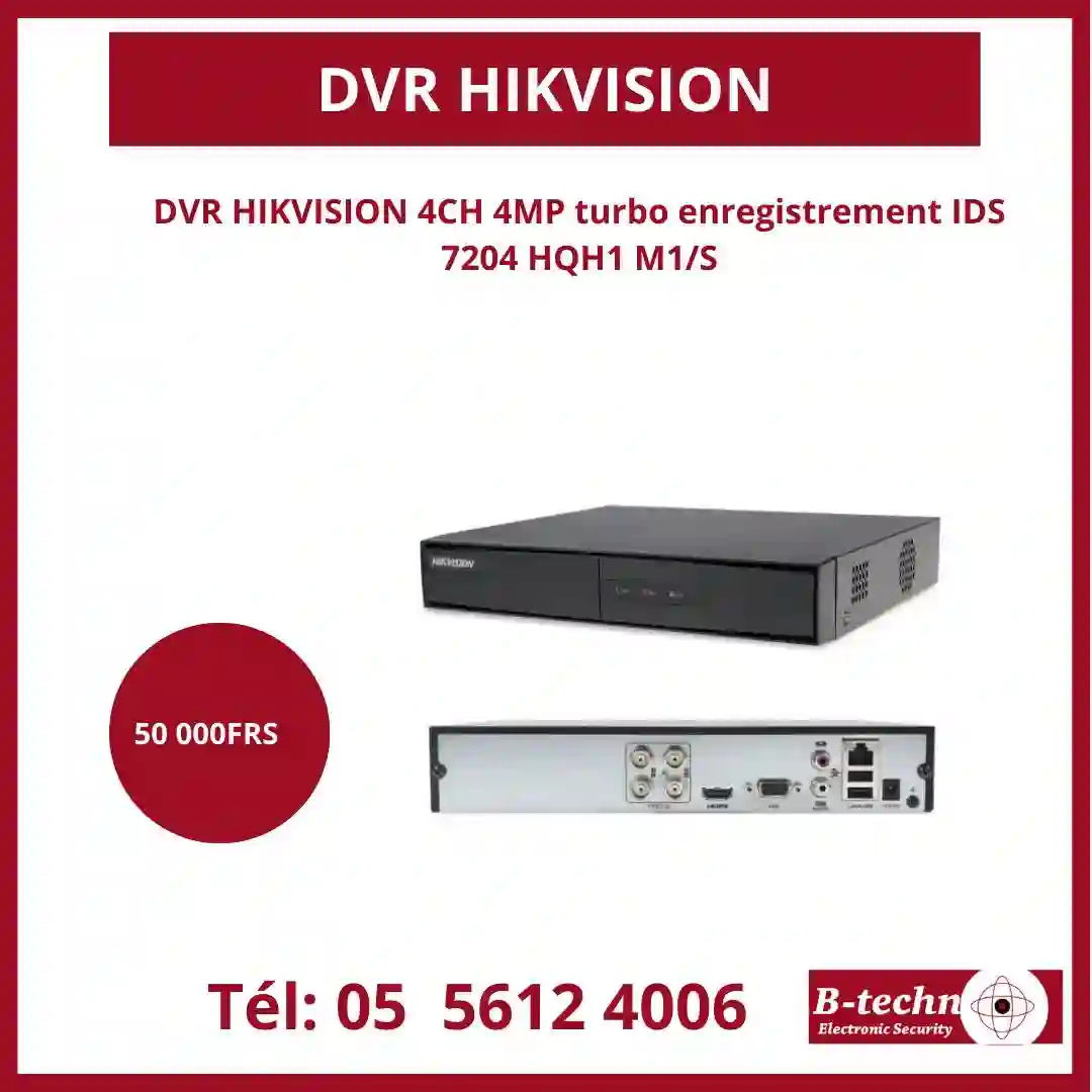 DVR HIKVISION A VENDRE POUR UNE SÉCURITÉ OPTIMALE - Vue 3