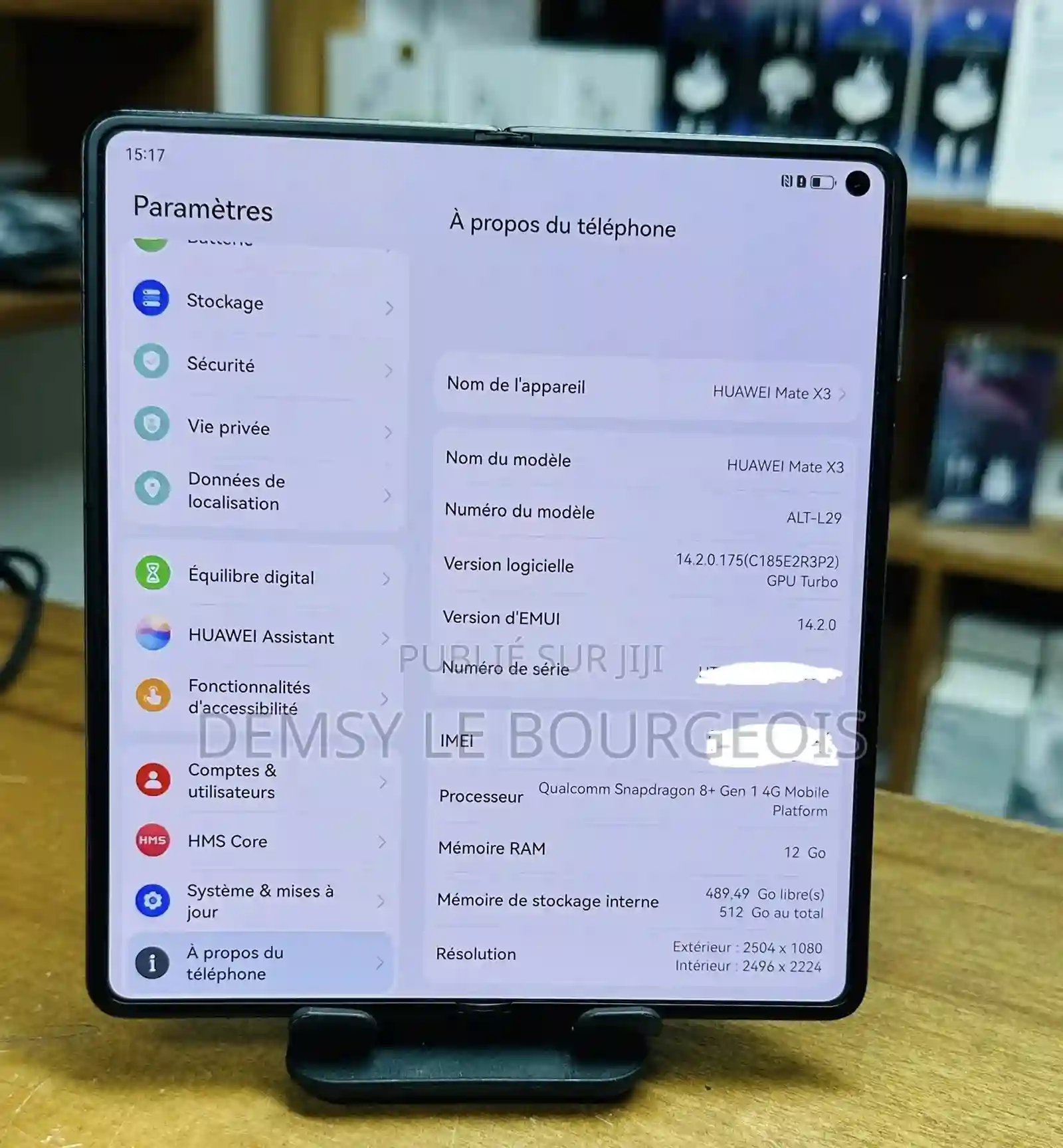 Huawei Mate X3 512 GB Gris - Vue 1