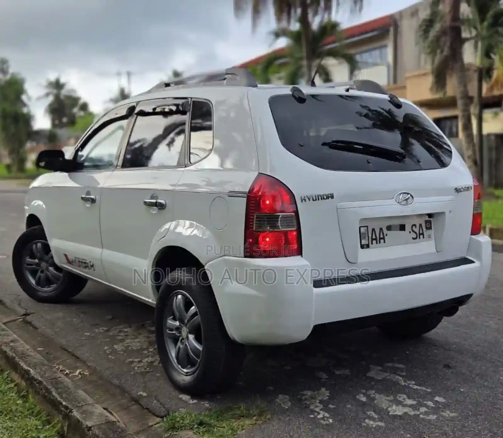 Hyundai Tucson 2007 Blanc - Vue 3
