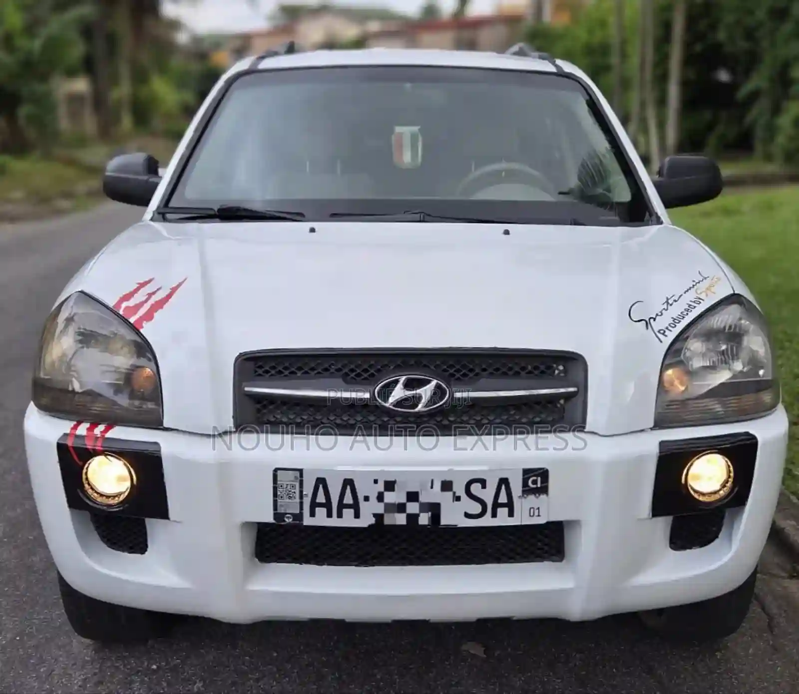 Hyundai Tucson 2007 Blanc - Vue 4