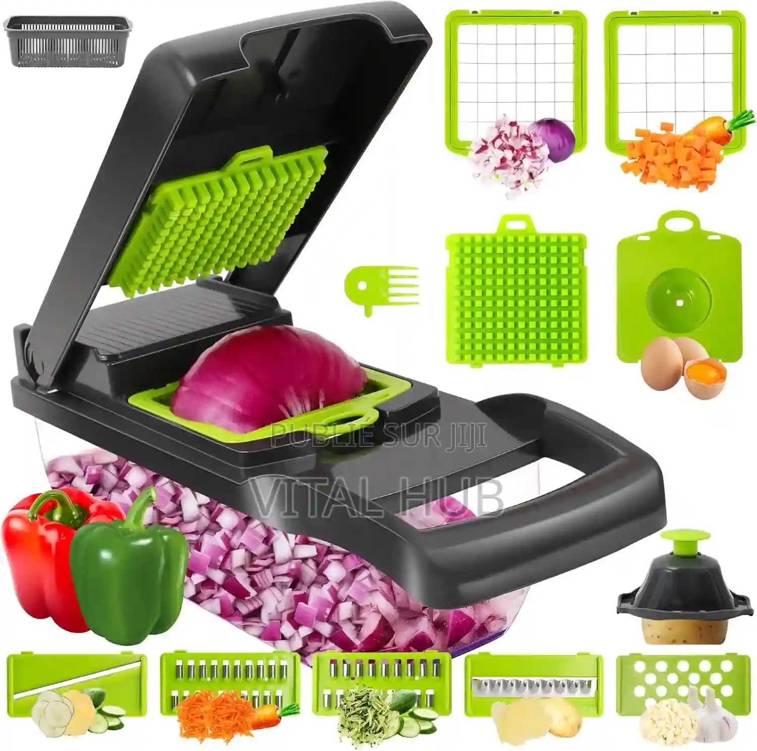 Coupe-légumes Multifonctionnel 12 Pièces - Vue 3