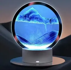 3d Sable Mouvement Coloré Bleue Et Lumineux