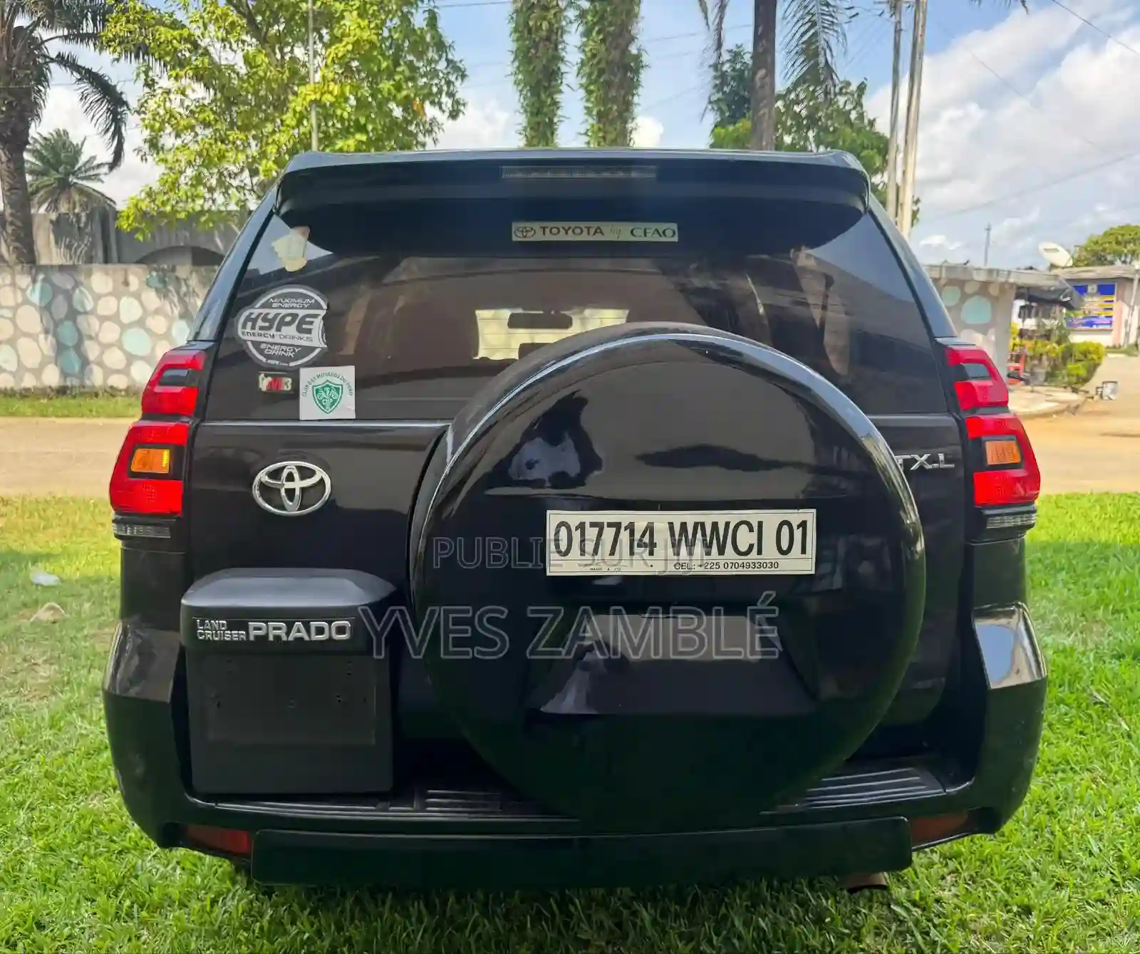 Toyota Land Cruiser Prado 2017 Noir - Vue 7