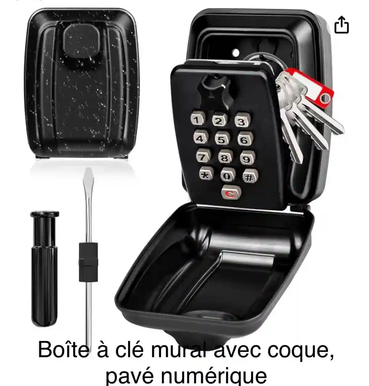 Boite à clé Externe Pour Porte D’entrée - Vue 1
