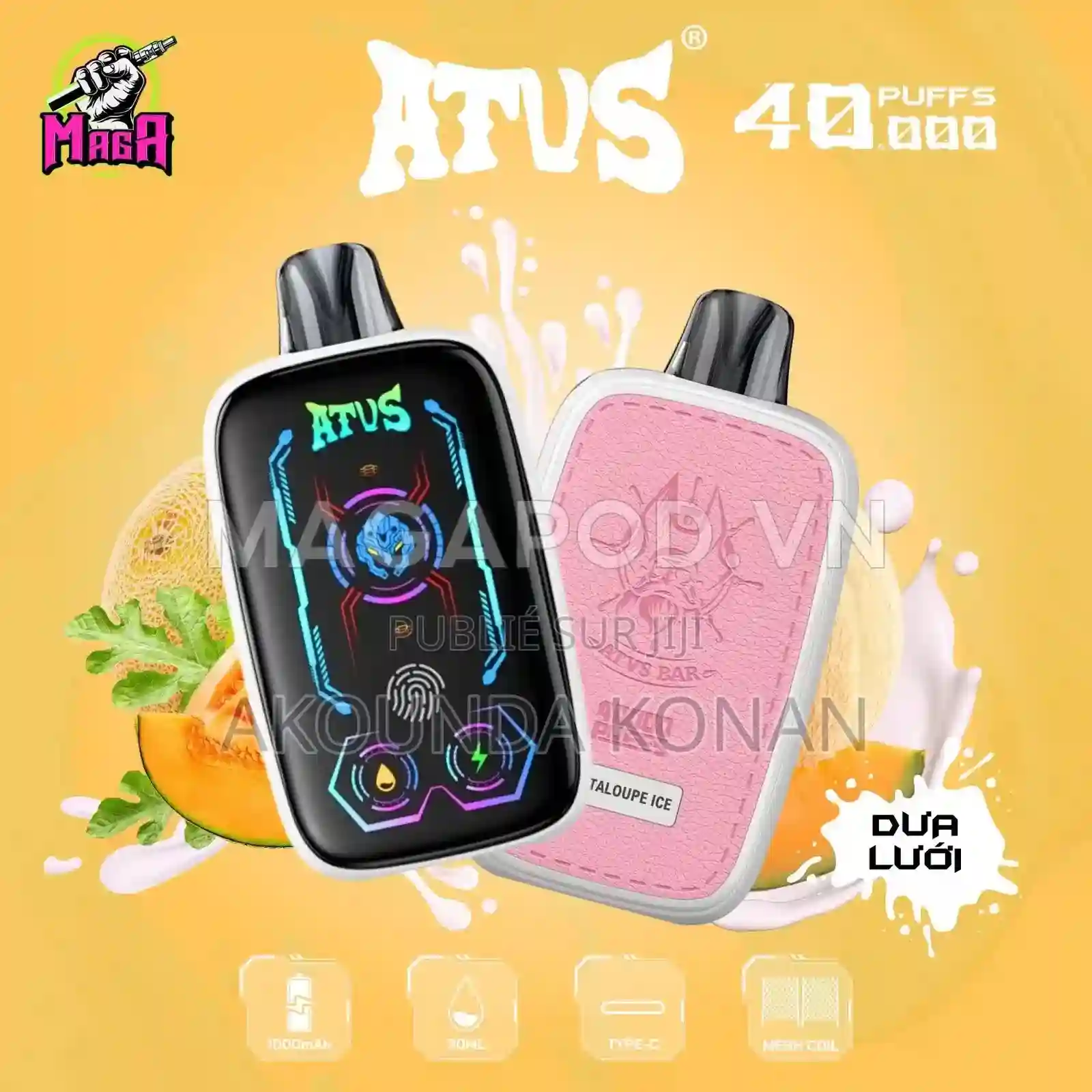 Atus 40000 Puff - Vue 1