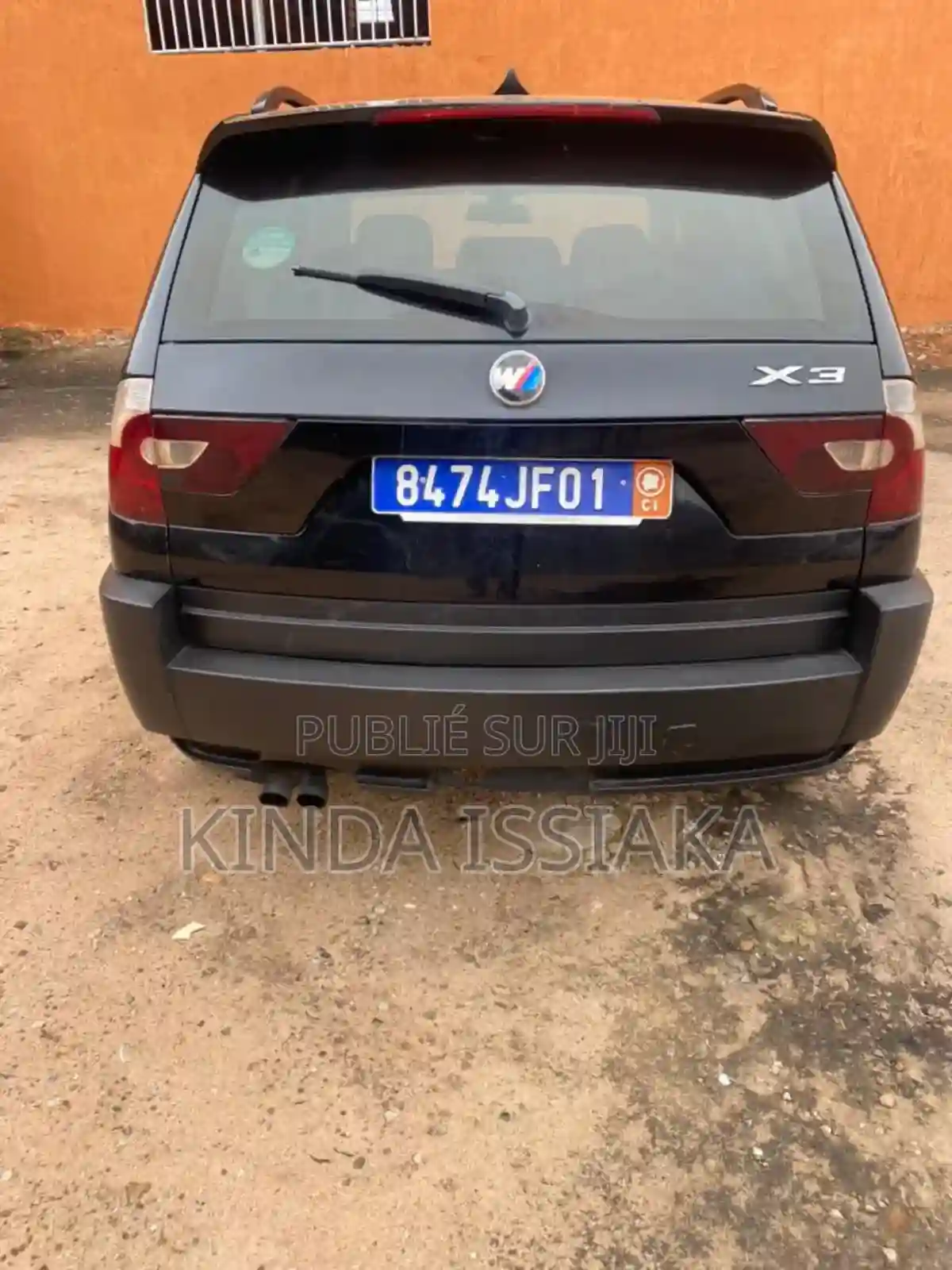 BMW X3 25i 2007 Noir - Vue 8