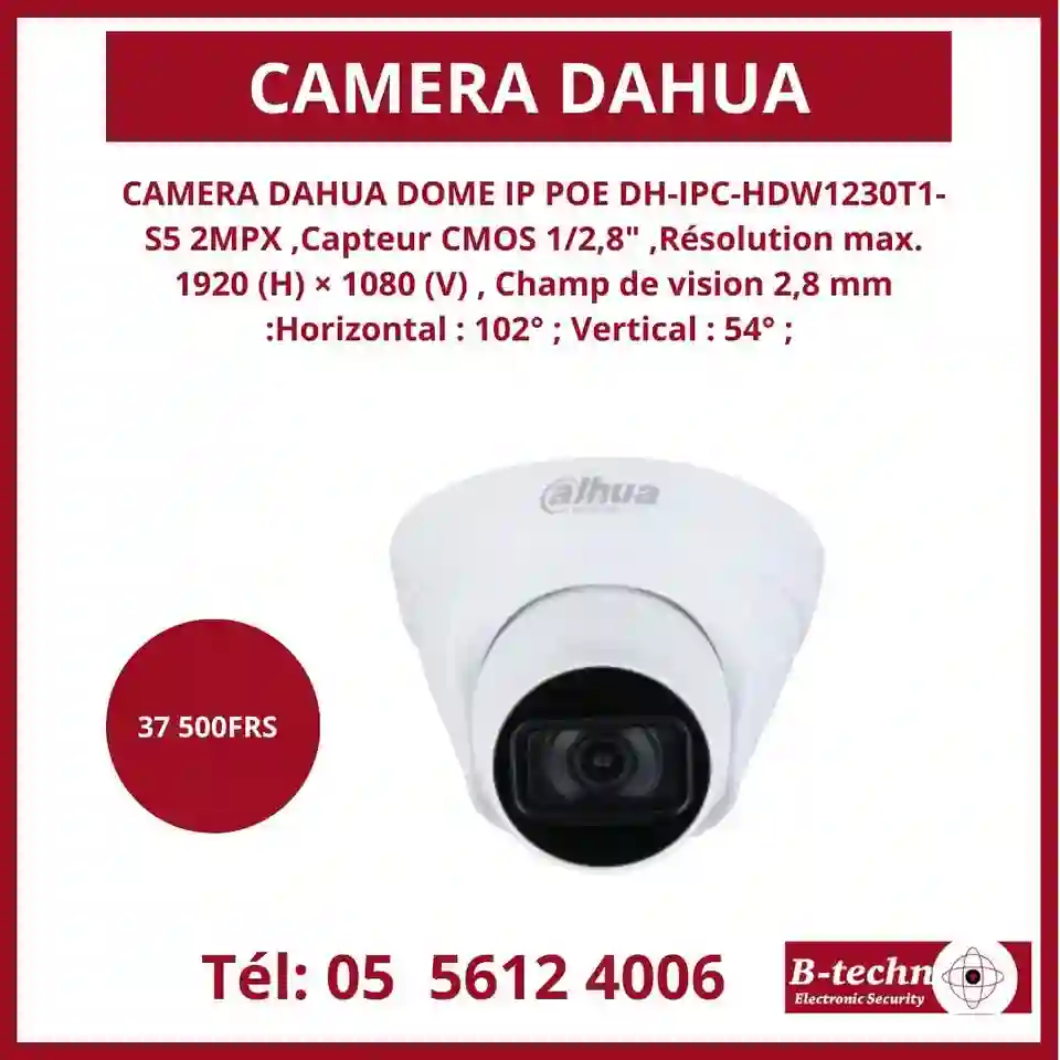 CAMERA DE SURVEILLANCE DE MARQUE DAHUA - Vue 3