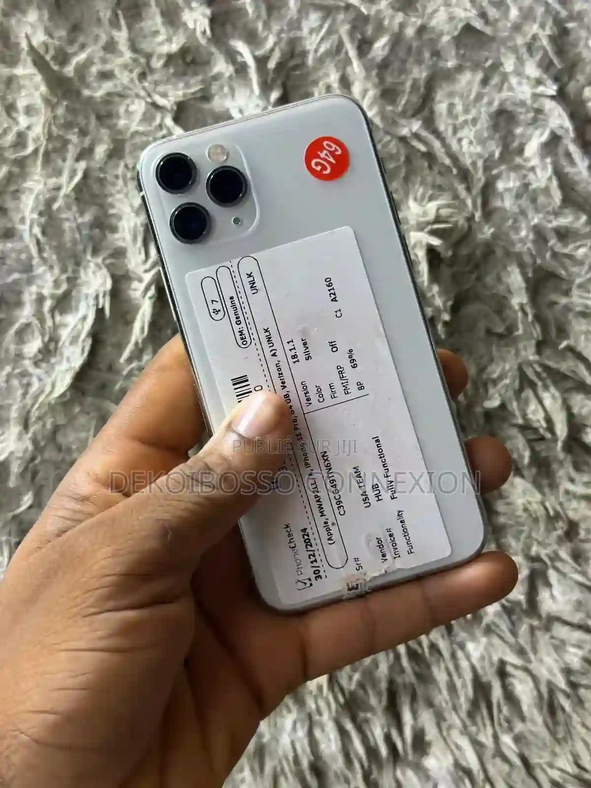 Pomme Iphone 11 Pro 64 GB Blanc