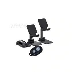 Support Téléphone Pliable Avec Télécommande Bluetooth