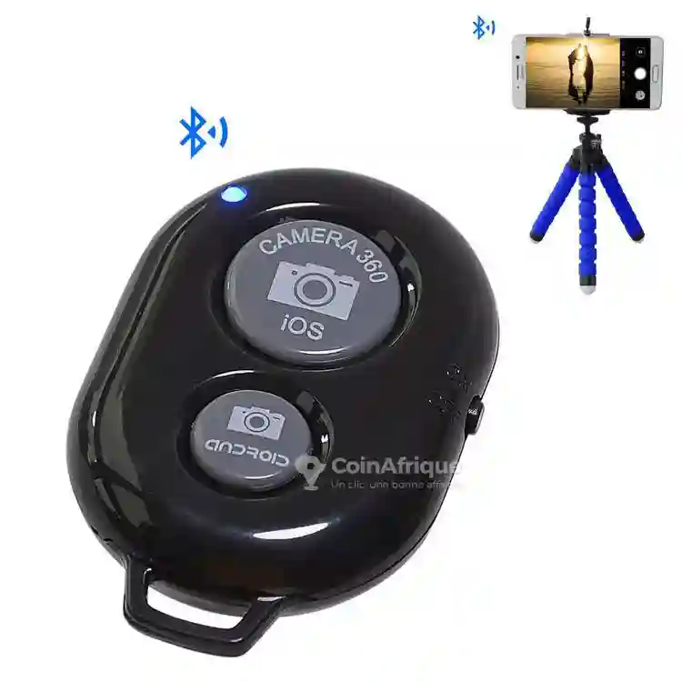 Support Téléphone Pliable Avec Télécommande Bluetooth - Vue 1