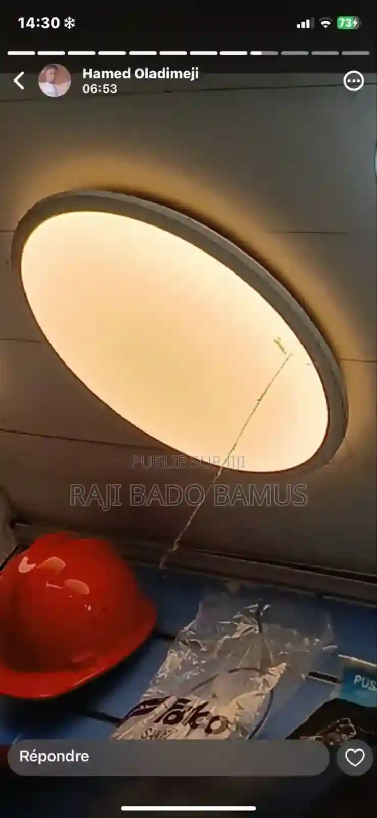 Lamp Plafornier Trois Couleur Blanc Jaunt Naute - Vue 2