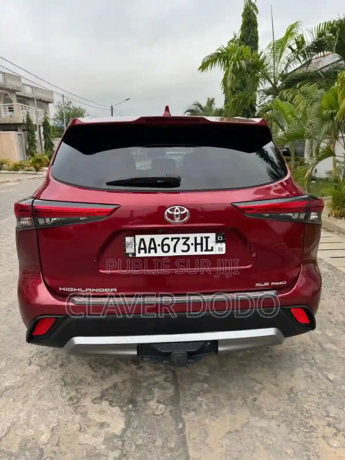 Toyota Highlander 2021 Rouge - Vue 5