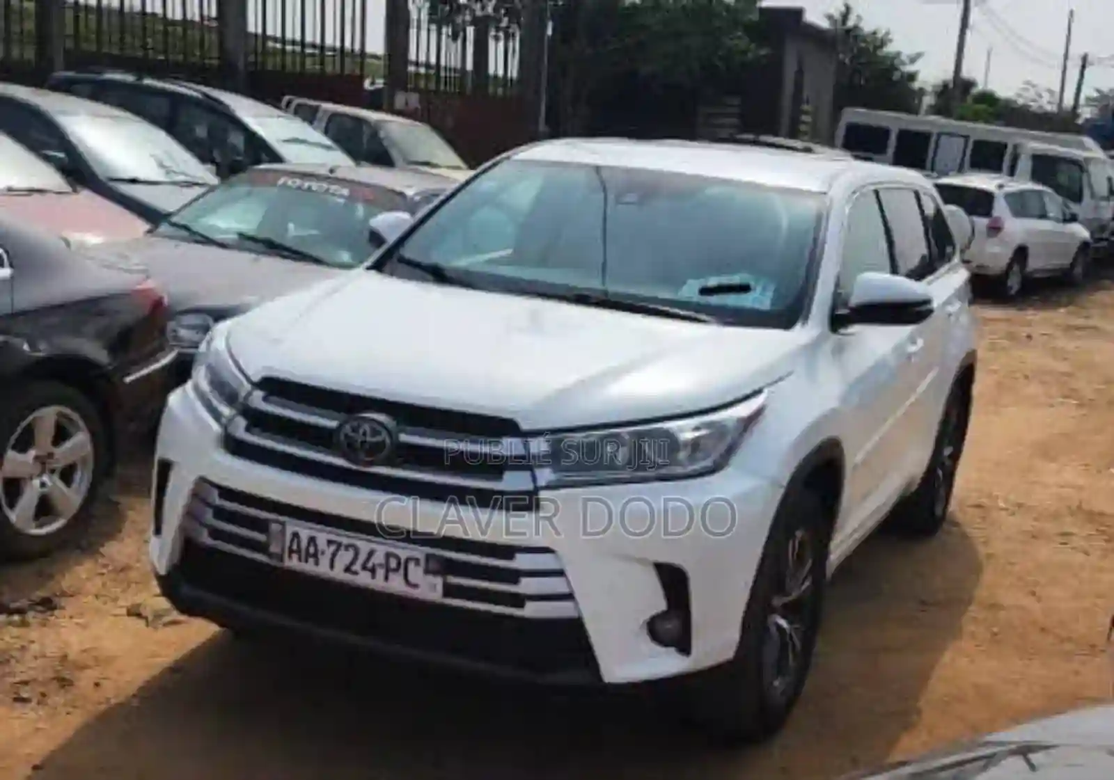 Toyota Highlander 2019 Blanc - Vue 3