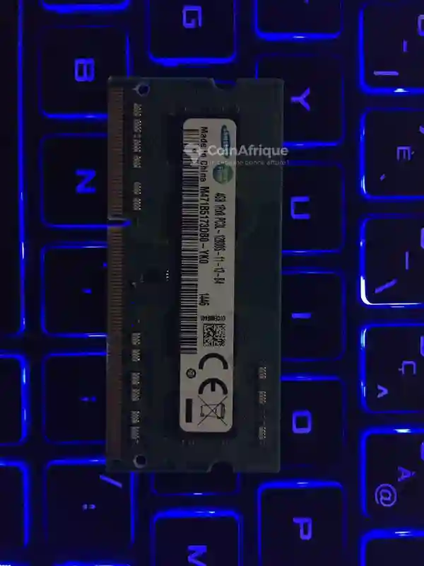 Barrette ram Samsung 4Gb Ddr3 PC3 – 12800s So-dimm - Vue 1