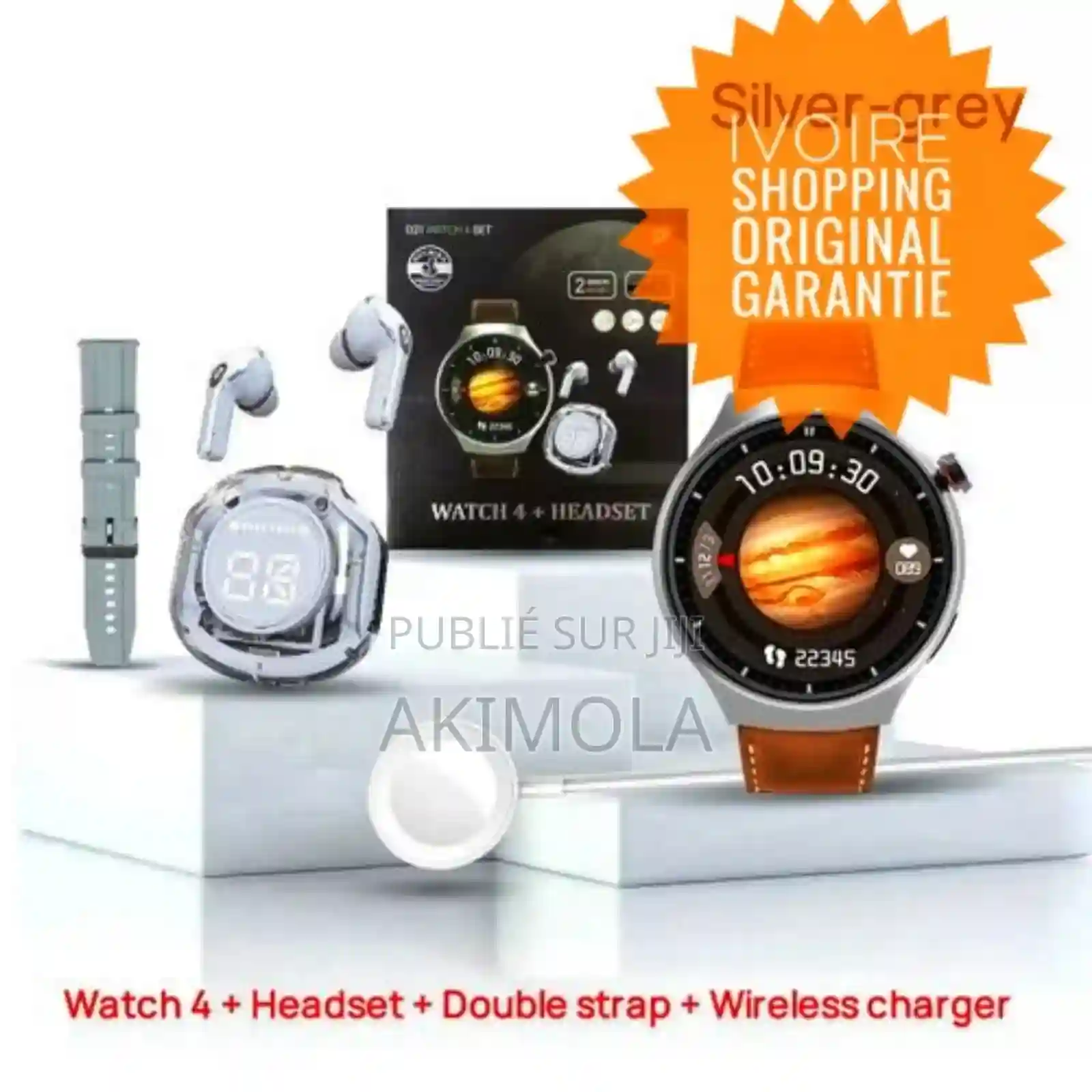 Pack Montre Connectée D21 + Ecouteurs Bluetooth Deux - Vue 1