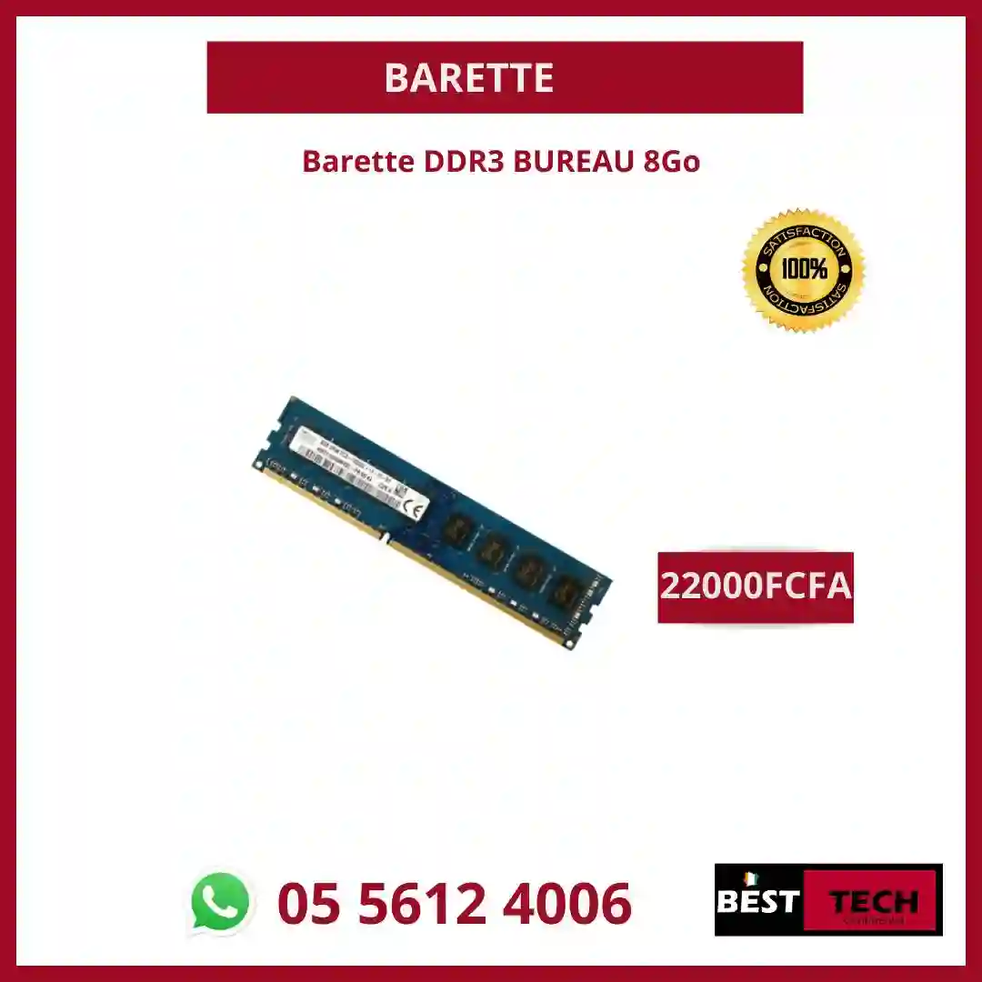 BARRETTES MÉMOIRE À VENDRE