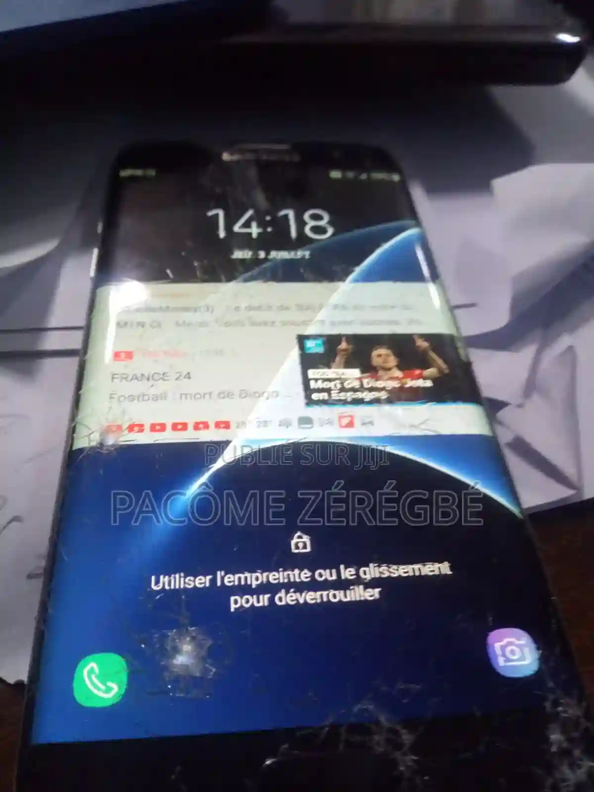 Samsung Galaxy S7 Edge 32 GB Noir - Vue 1