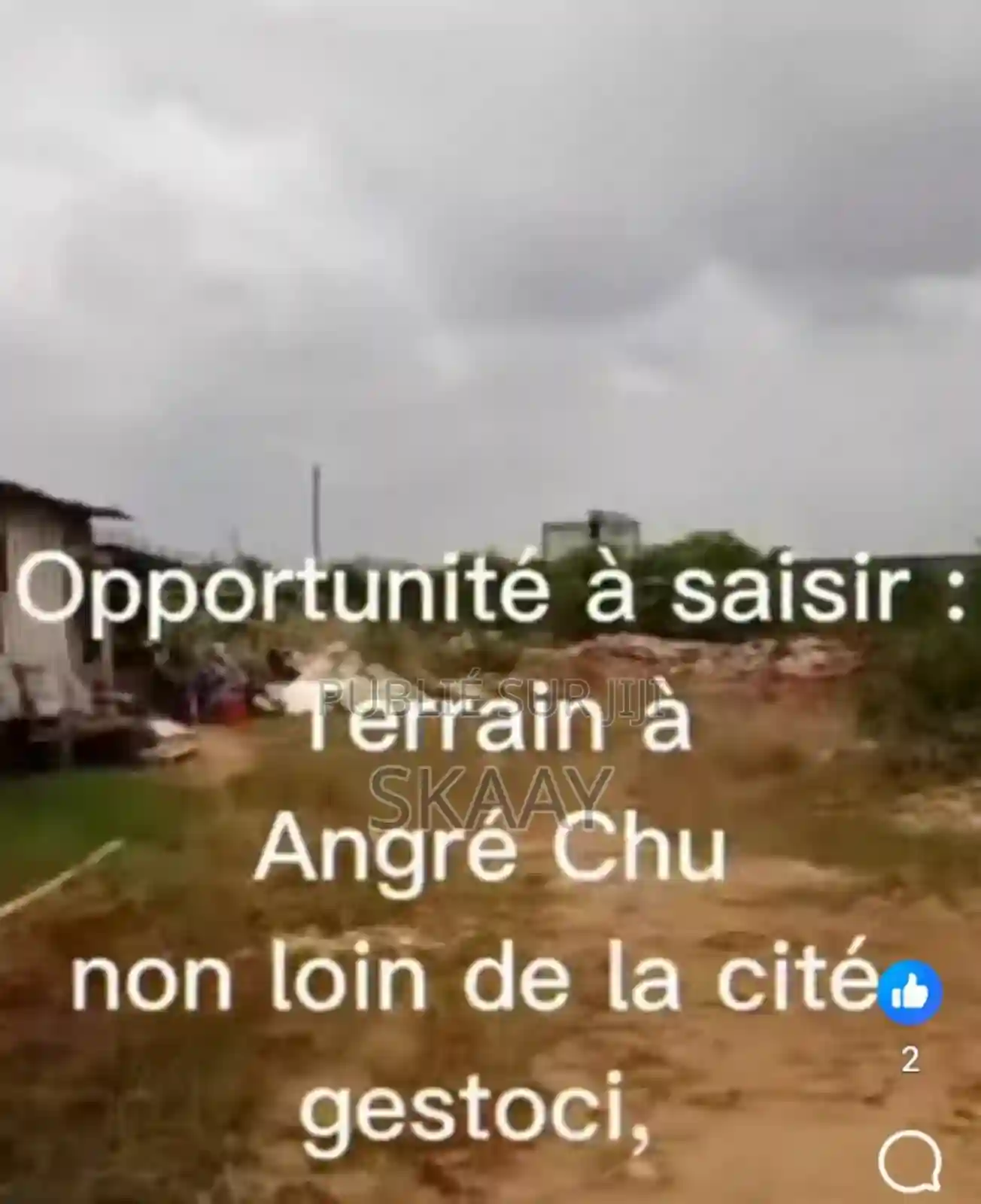 Vente Terrain Très Bien Situé À Angré Chu - Vue 1