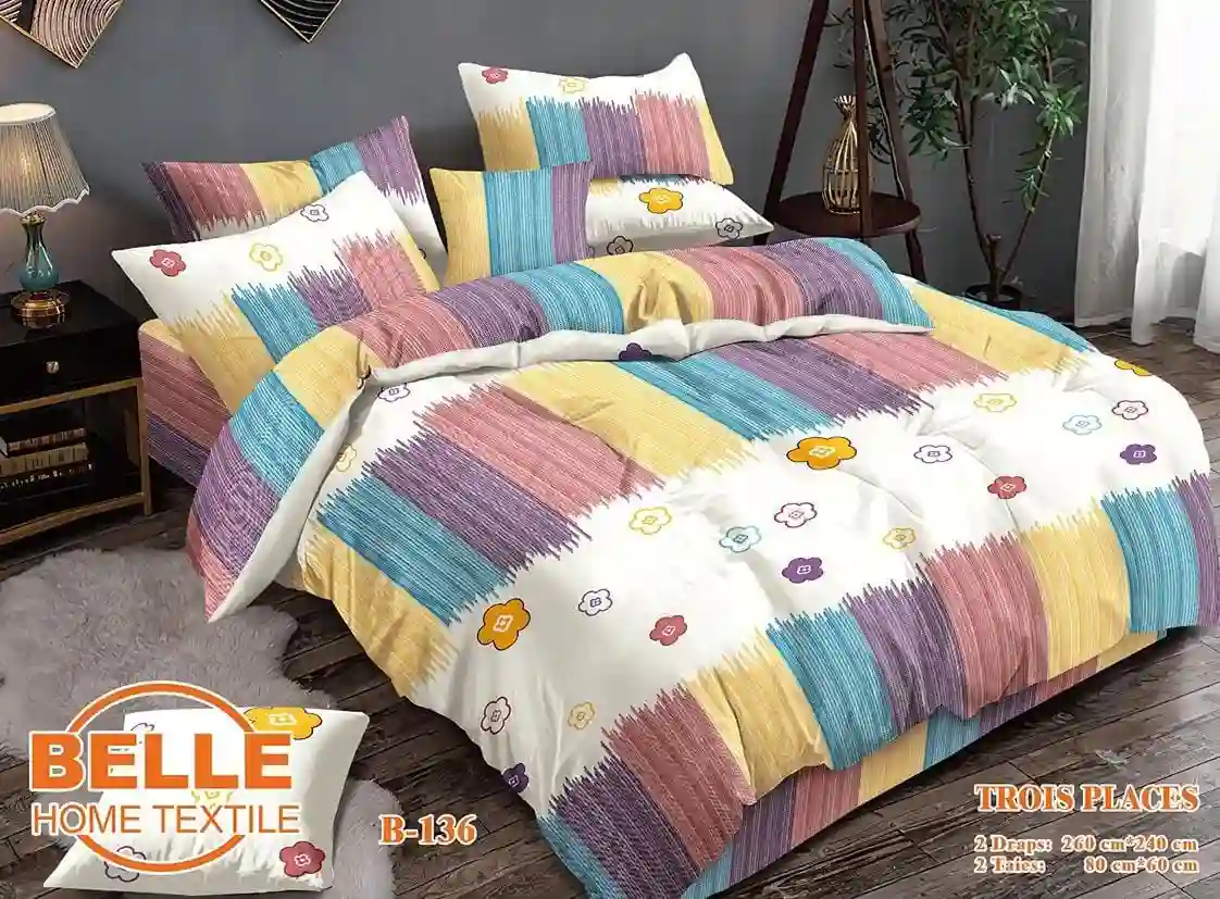 DRAPS DE 3 PLACES DE QUALITÉ SUPÉRIEURE