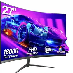 Moniteur Écran Incurvé 27&quot Pouces Neuf