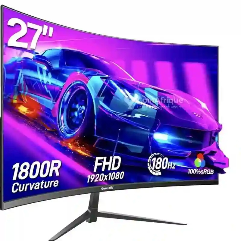 Moniteur Écran Incurvé 27" Pouces Neuf