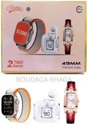 Ensemble De 2 Bracelets en Titane Montre Et Bracelet