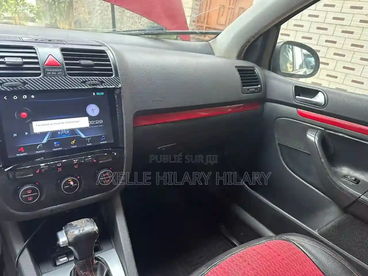 Volkswagen Golf 2000 Rouge - Vue 2