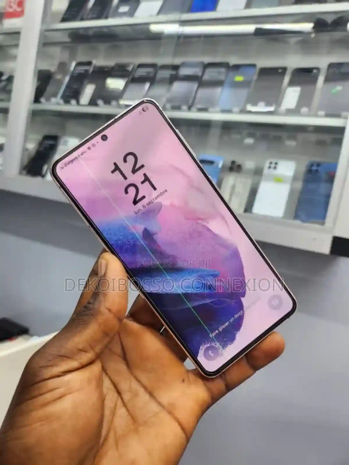 Samsung Galaxy S21 5G 128 GB Or Rose - Vue 1