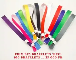 Bracelet Évènementiel en Tissus