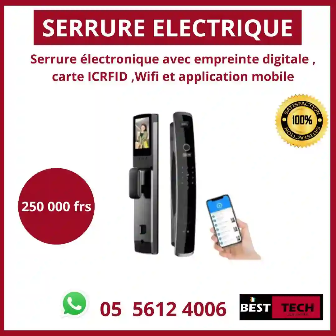 SÉCURISEZ VOTRE DOMICILE AVEC NOS SERRURES ÉLECTRONIQUES DE POINTE À ABIDJAN 