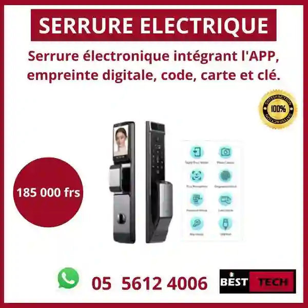 SÉCURISEZ VOTRE DOMICILE AVEC NOS SERRURES ÉLECTRONIQUES DE POINTE À ABIDJAN  - Vue 1