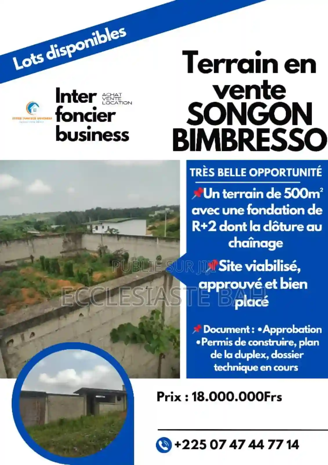 Terrains en Vente - Vue 1