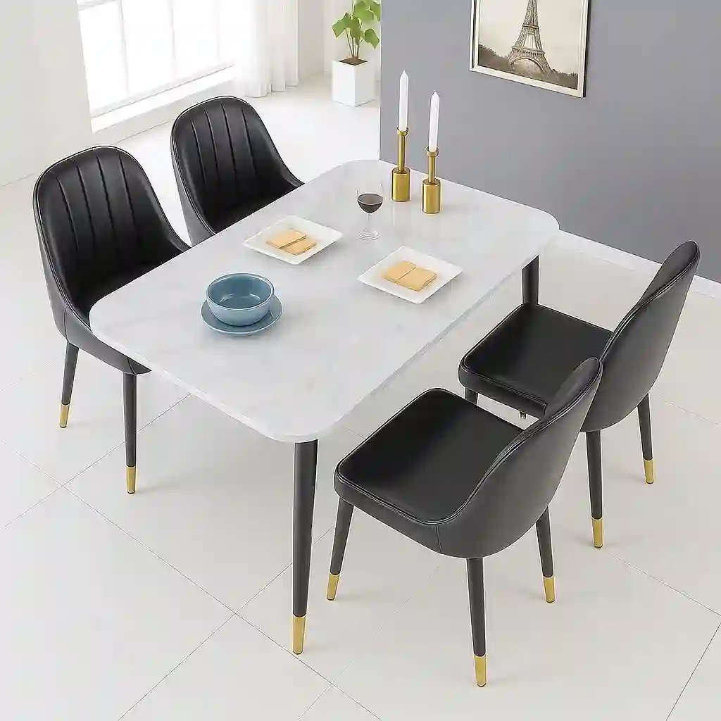 Table a mangé 4 places et 6 places 