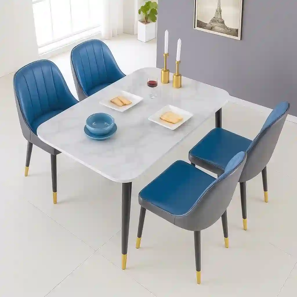 Table a mangé 4 places et 6 places  - Vue 3