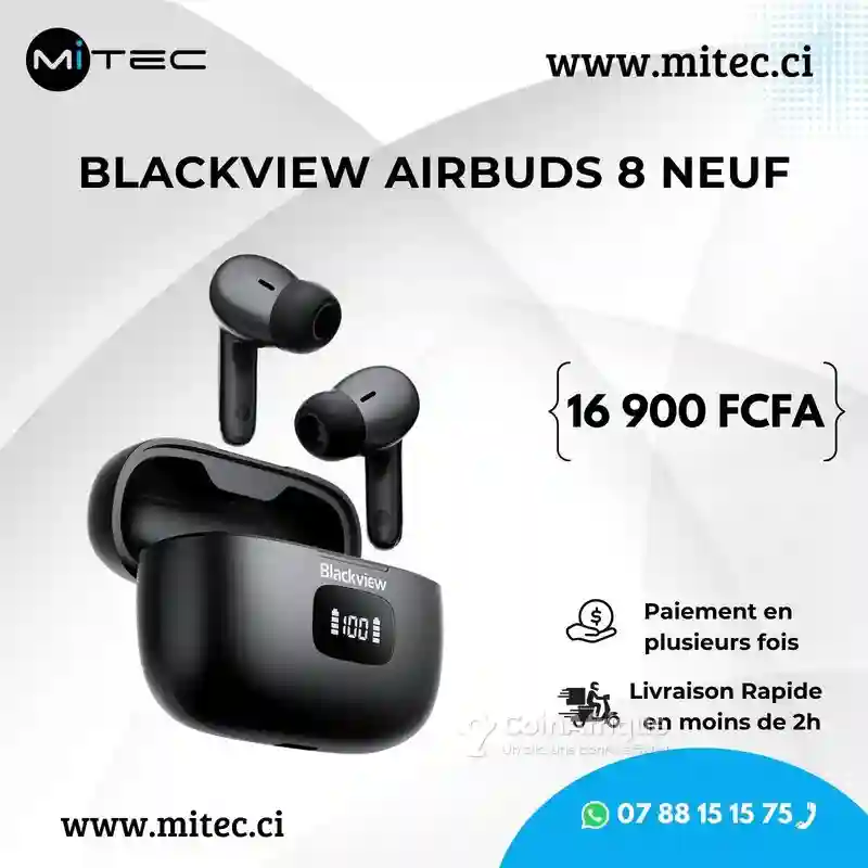 Écouteur Bluetooth - Blackview Airbuds 8 - Vue 1