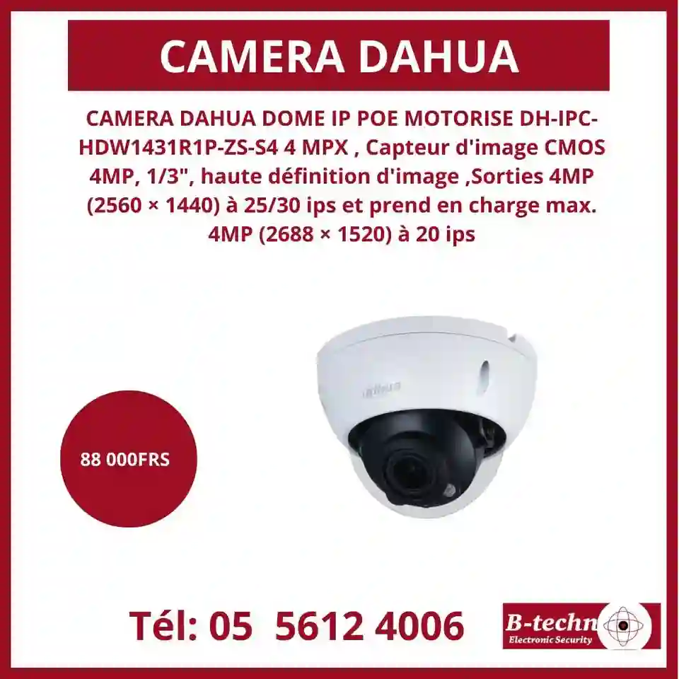 CAMERA DE SURVEILLANCE DE MARQUE DAHUA  - Vue 2