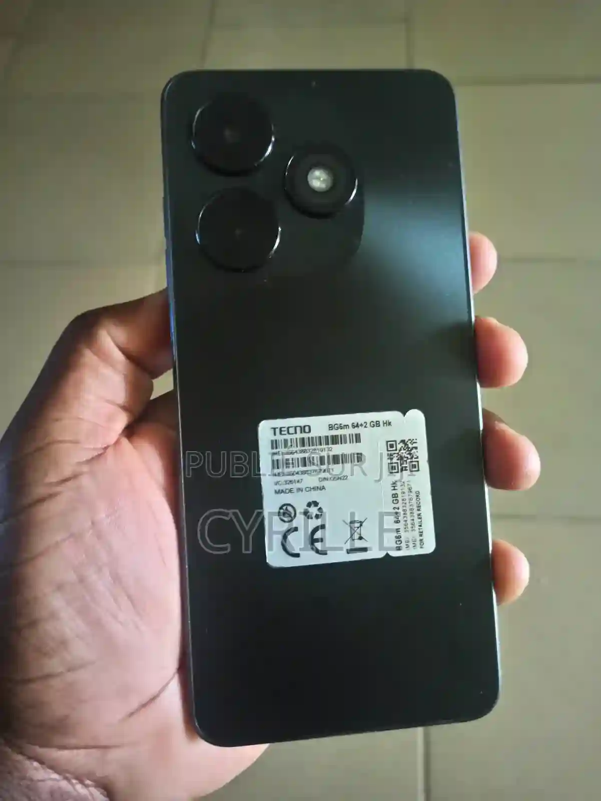 Tecno Pop 10C 64 GB Black - Vue 1