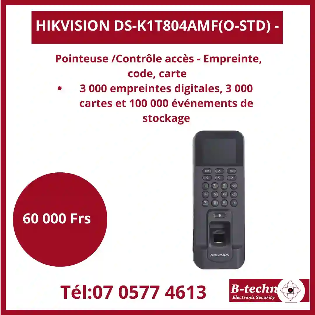 VENTE DE POINTEUSE/ CONTROLLEUR D'ACCES 