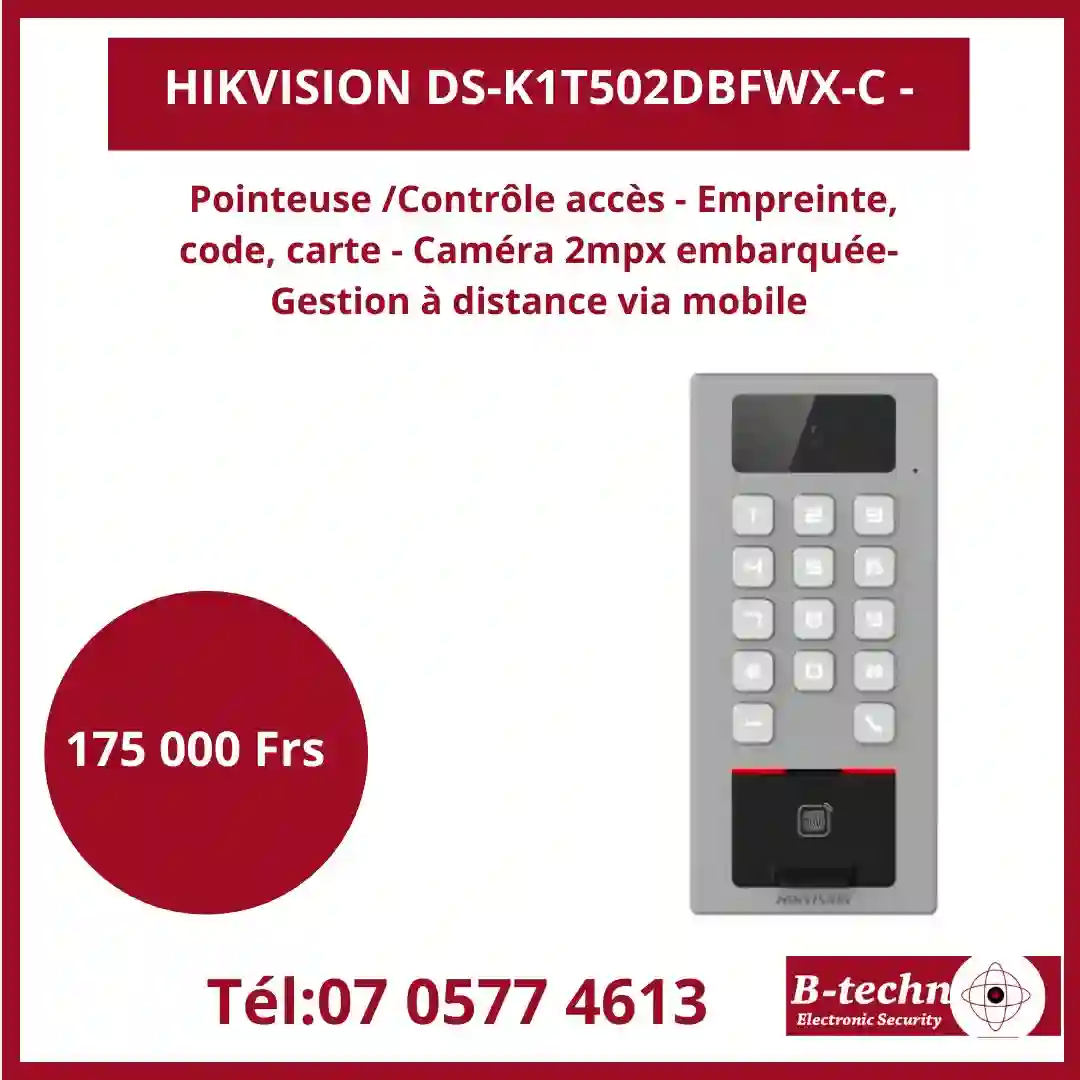 VENTE DE POINTEUSE/ CONTROLLEUR D'ACCES  - Vue 1