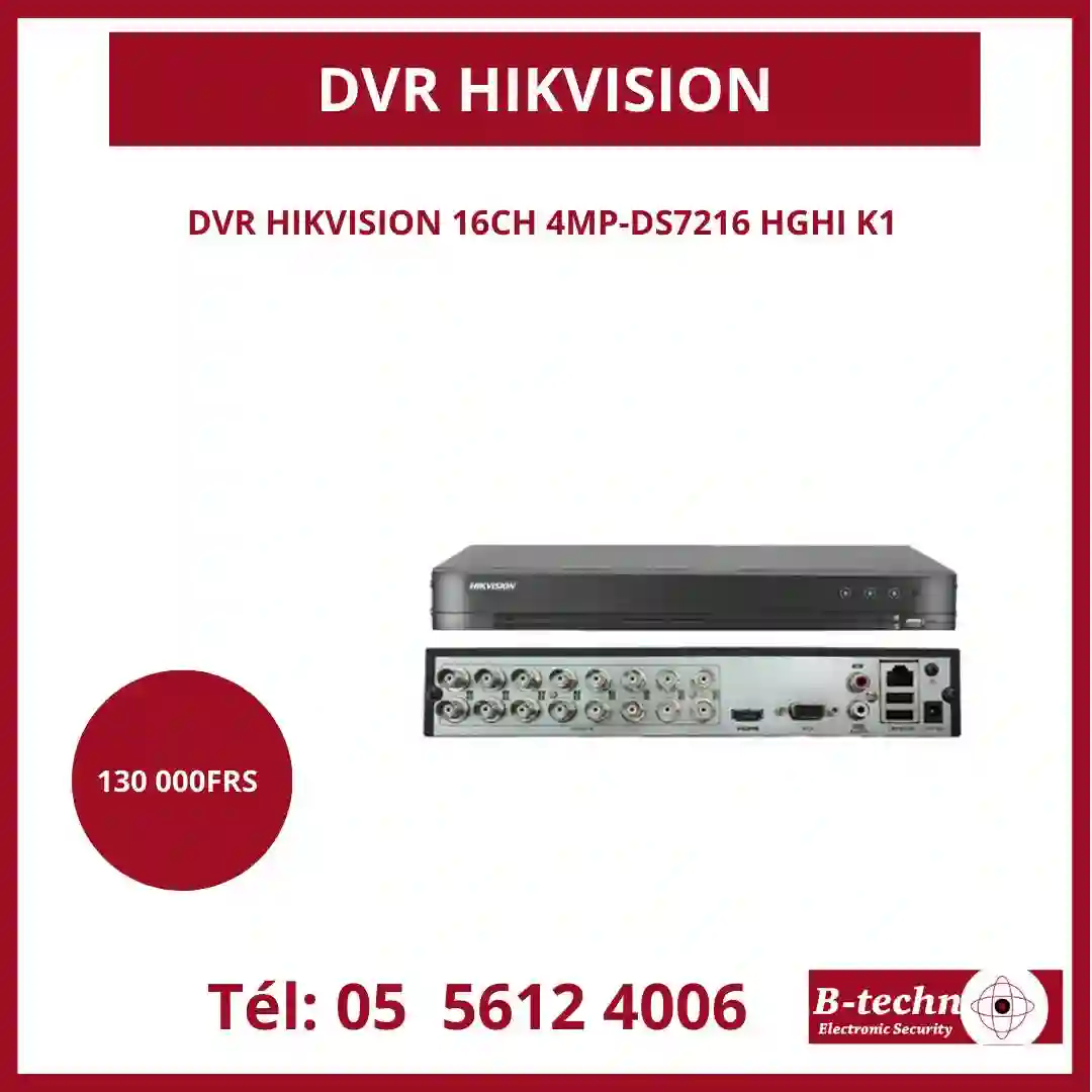 DVR HIKVISION A VENDRE POUR UNE SÉCURITÉ OPTIMALE - Vue 1