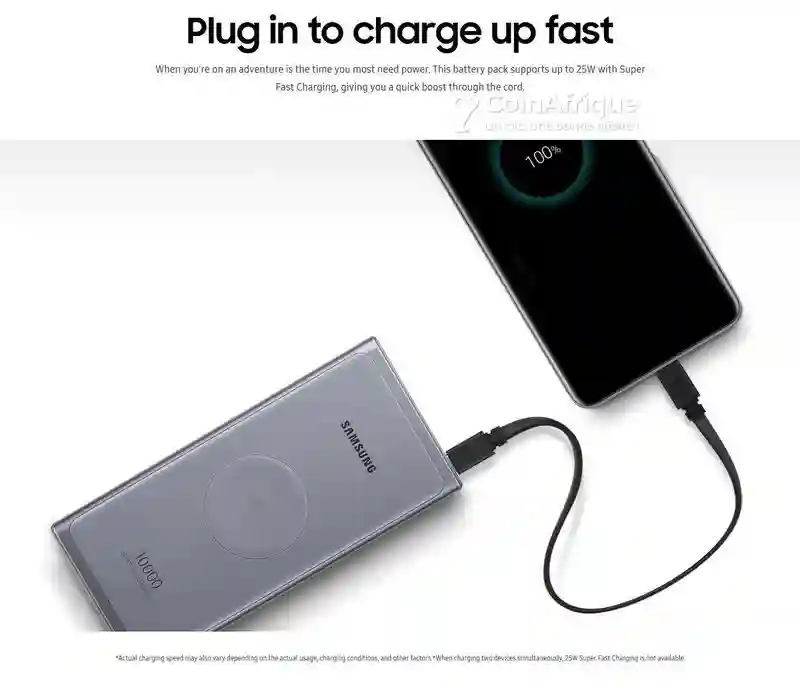 Power Bank Samsung 25w Et Wireless Charge 10000mah - Vue 1