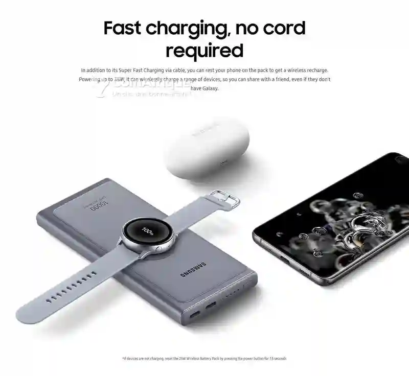 Power Bank Samsung 25w Et Wireless Charge 10000mah - Vue 4