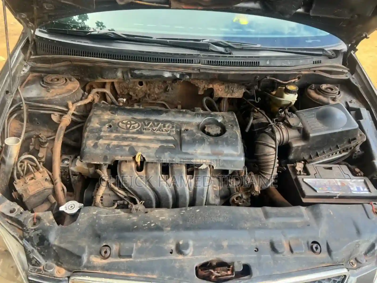 Toyota Corolla 2004 Noir Mat - Vue 5