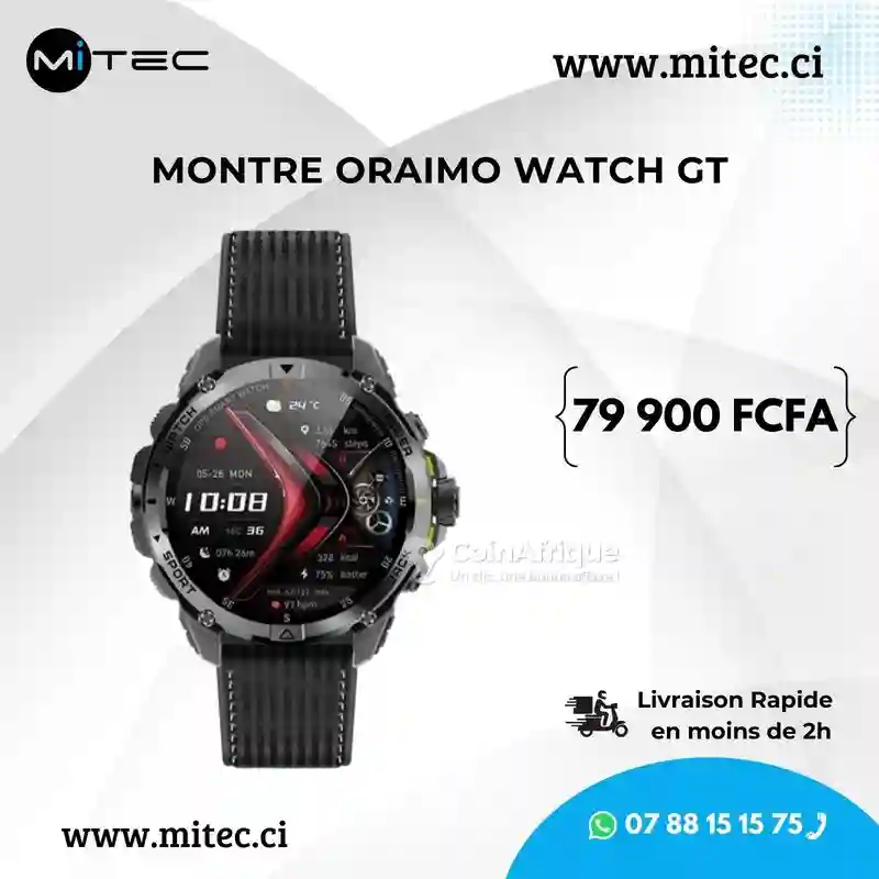 Montre Connectée Oraimo Watch GT - Vue 1