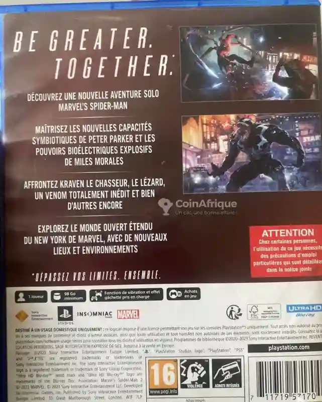 CD Playstation 5 Spiderman 2 - Vue 2