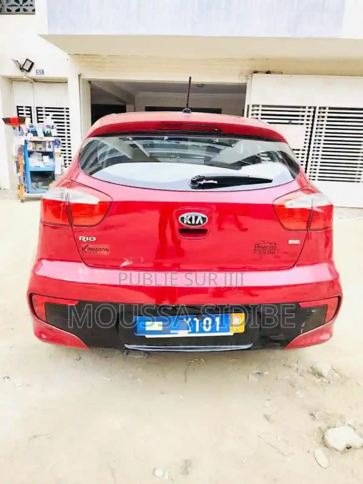 Kia Rio EX 4dr Sedan (16l 4cyl 6A) 2017 Rouge - Vue 3