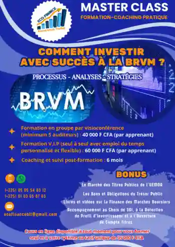 Masterclass Investir en Bourse Brvm – Formation Coaching Pratique - Vue 1