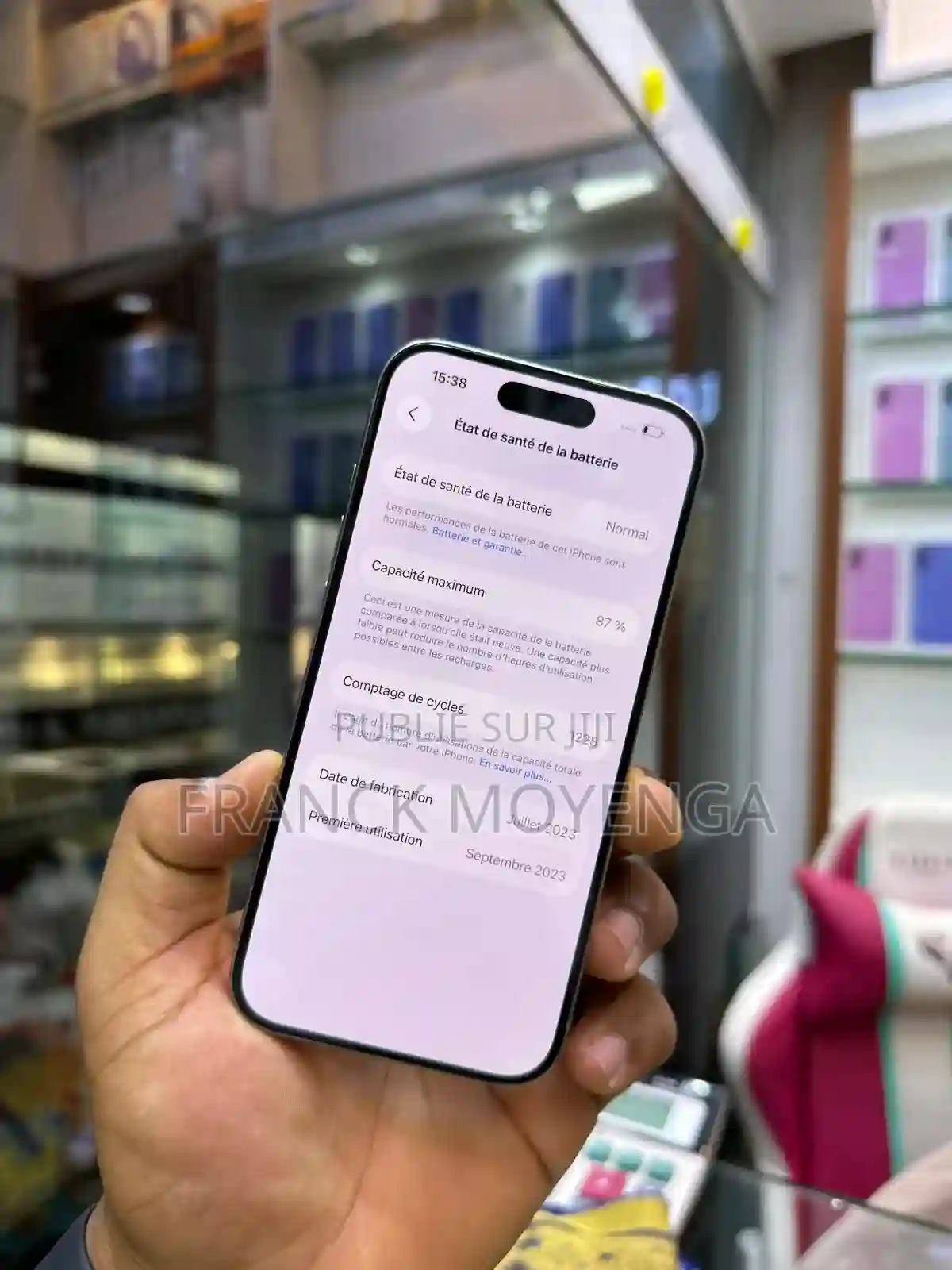 Apple Iphone 15 Pro 128 GB Gris - Vue 1