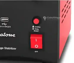 Stabilisateur Régulateur Automatique de Tension Binatone Dvs-2000