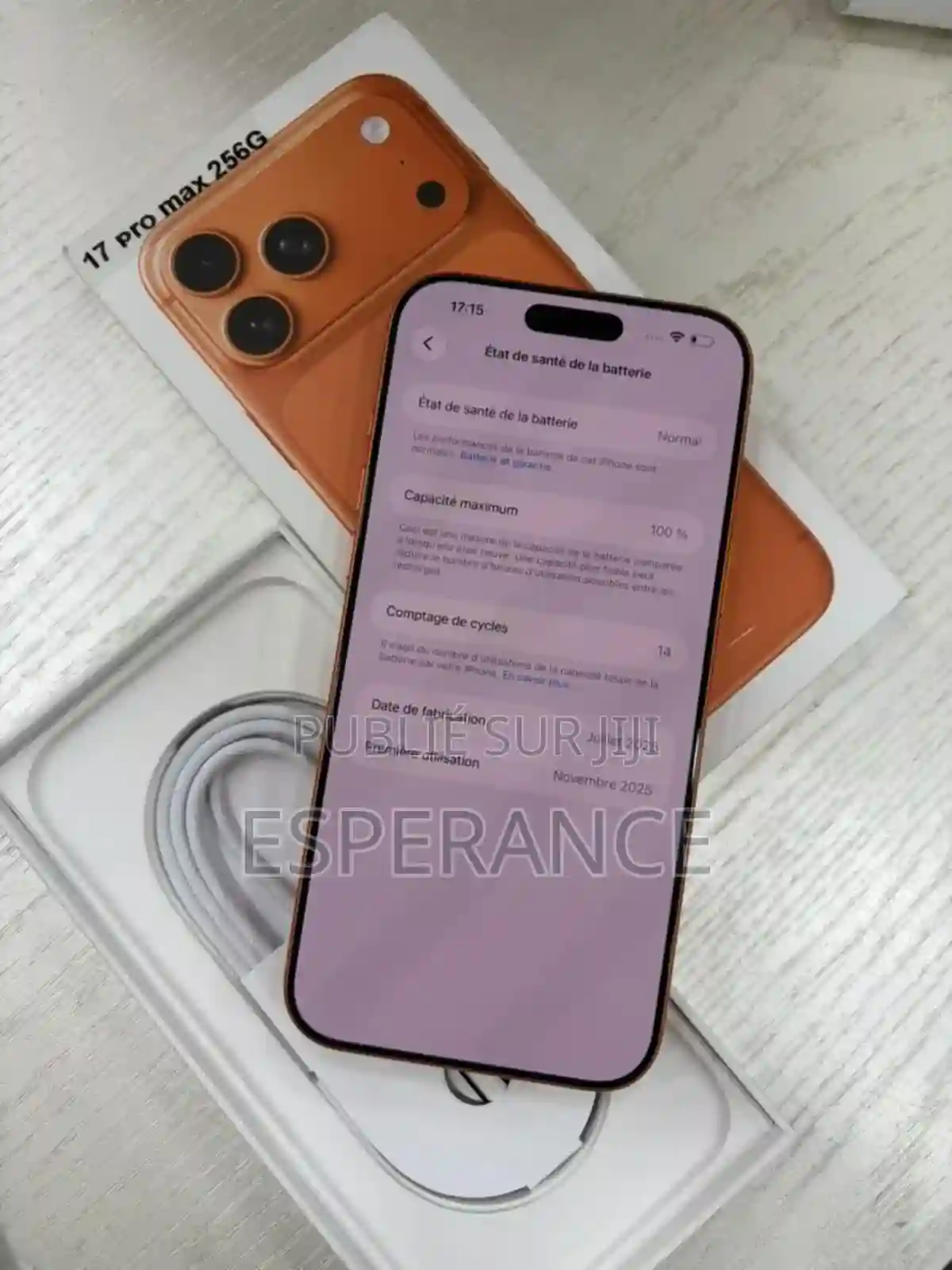 Apple Iphone 17 Pro Max 256 GB Orange - Vue 1